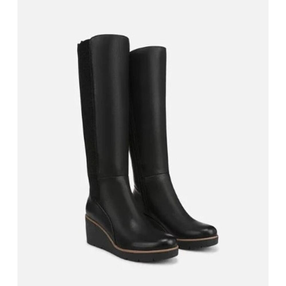 New NWOB SOUL Naturalizer Adrian Wedge Boot Size 10 Black